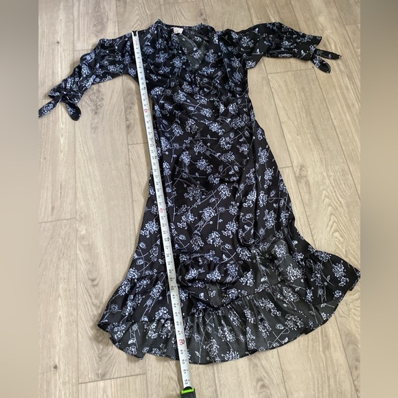 Cinq à Sept Women's Halette Dress Floral Black and White Midi Dress, Size 2 - Picture 10 of 16